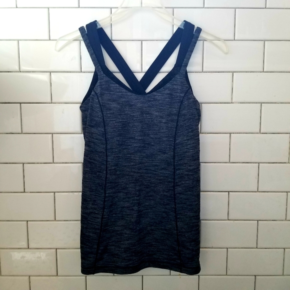 Lululemon Space Dye Layered Tank Sports Bra